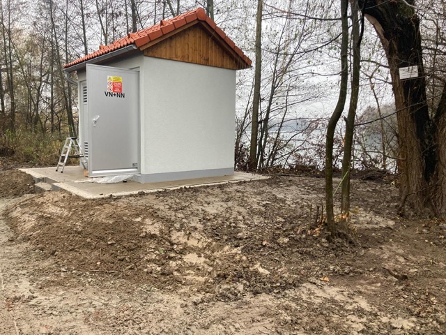 Zděná trafostanice po rekonstrukci